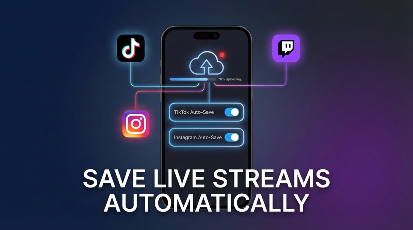Live recording workflow visual