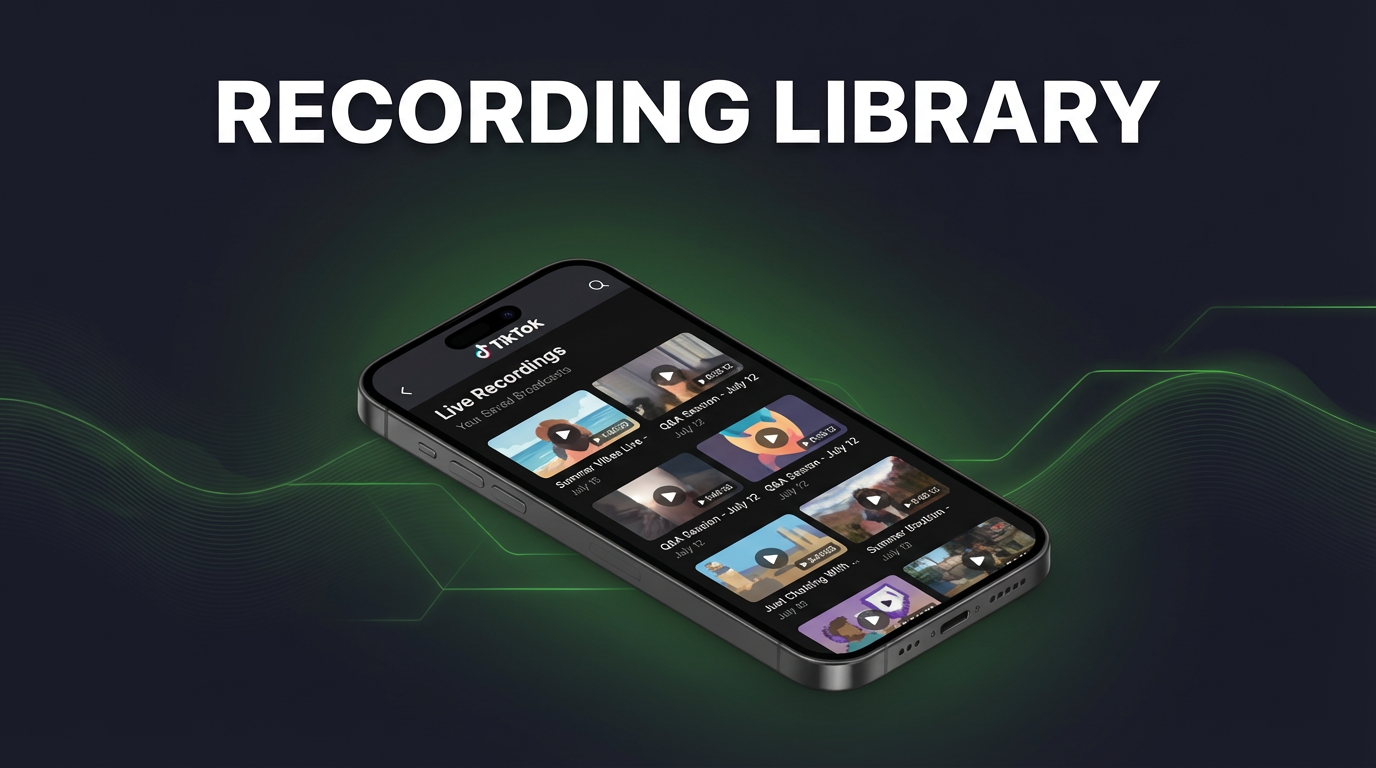 Live recording workflow visual
