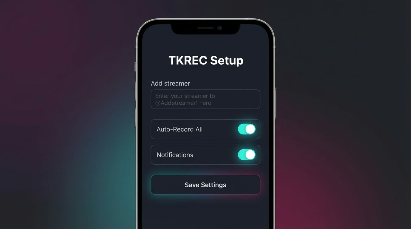 Live recording workflow visual