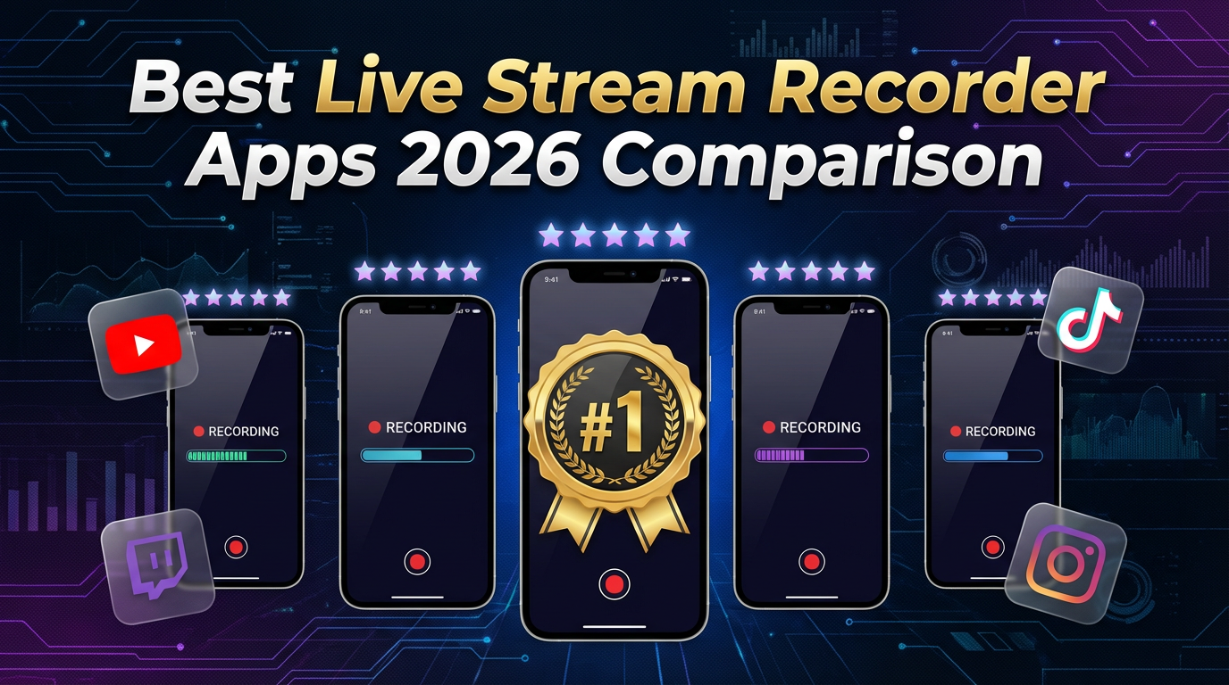 최고의 라이브 스트림 녹화 앱 비교 (2026년)