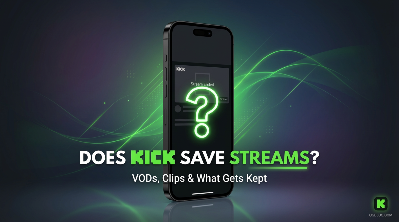 Does Kick Save Live Streams? What You Need to Know