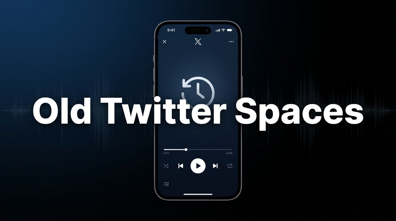 How to Listen to Old Twitter Spaces Recordings