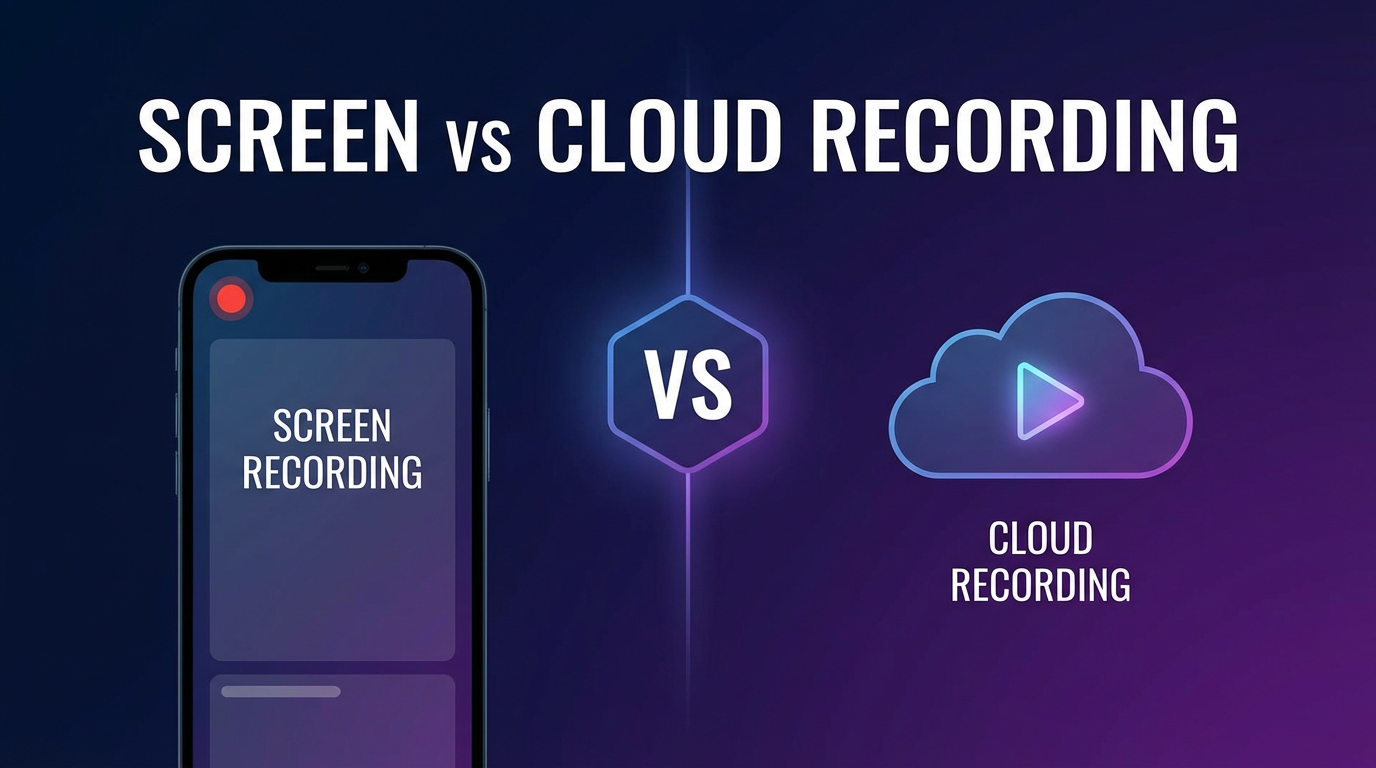 Screen Recording vs Cloud Recording: What's Better for Live Streams?