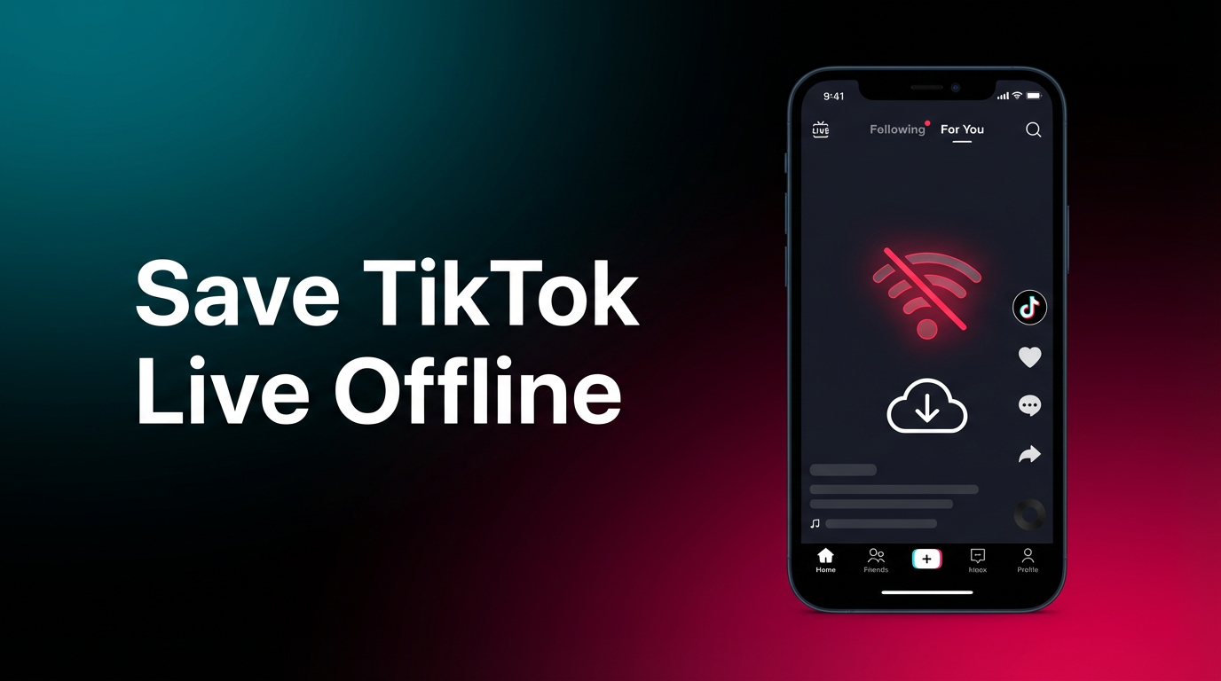 How to Save TikTok Lives When You're Offline