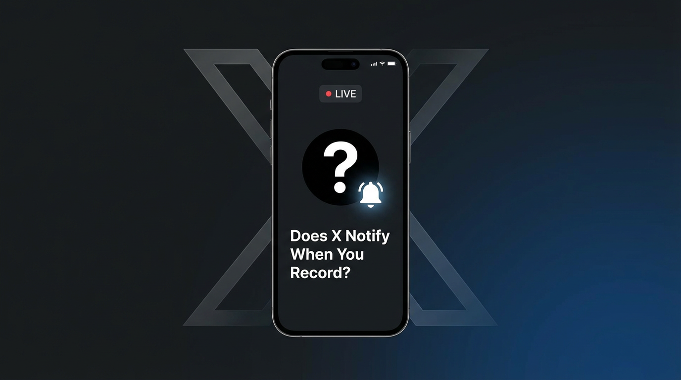Does X Notify When You Record a Live Stream?